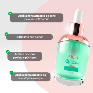 Serum Facial com Oleos Essenciais Ozonizados - CALMANTE